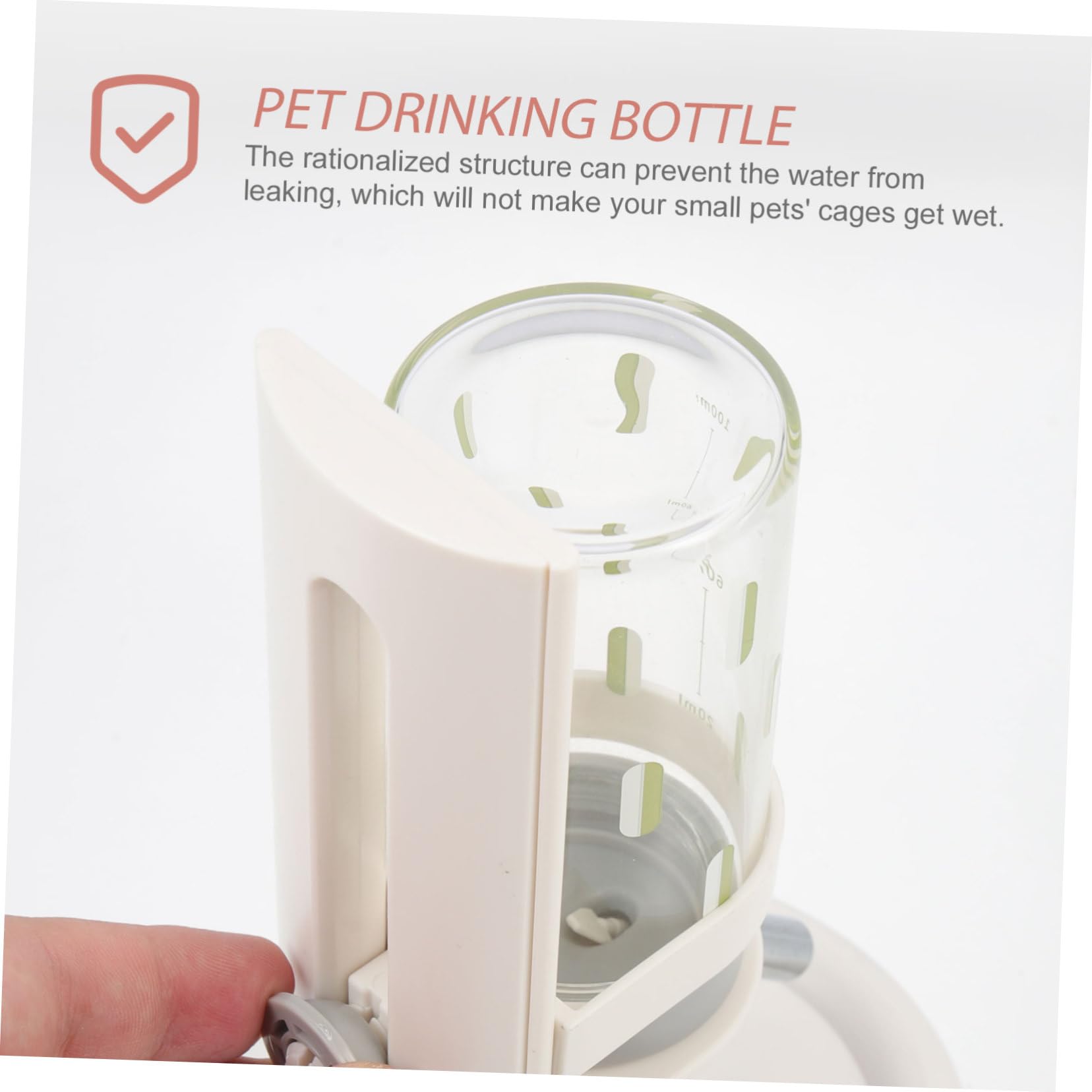 Verstellbarer Hamster Wasserspender mit Halterung für Kleine Haustiere