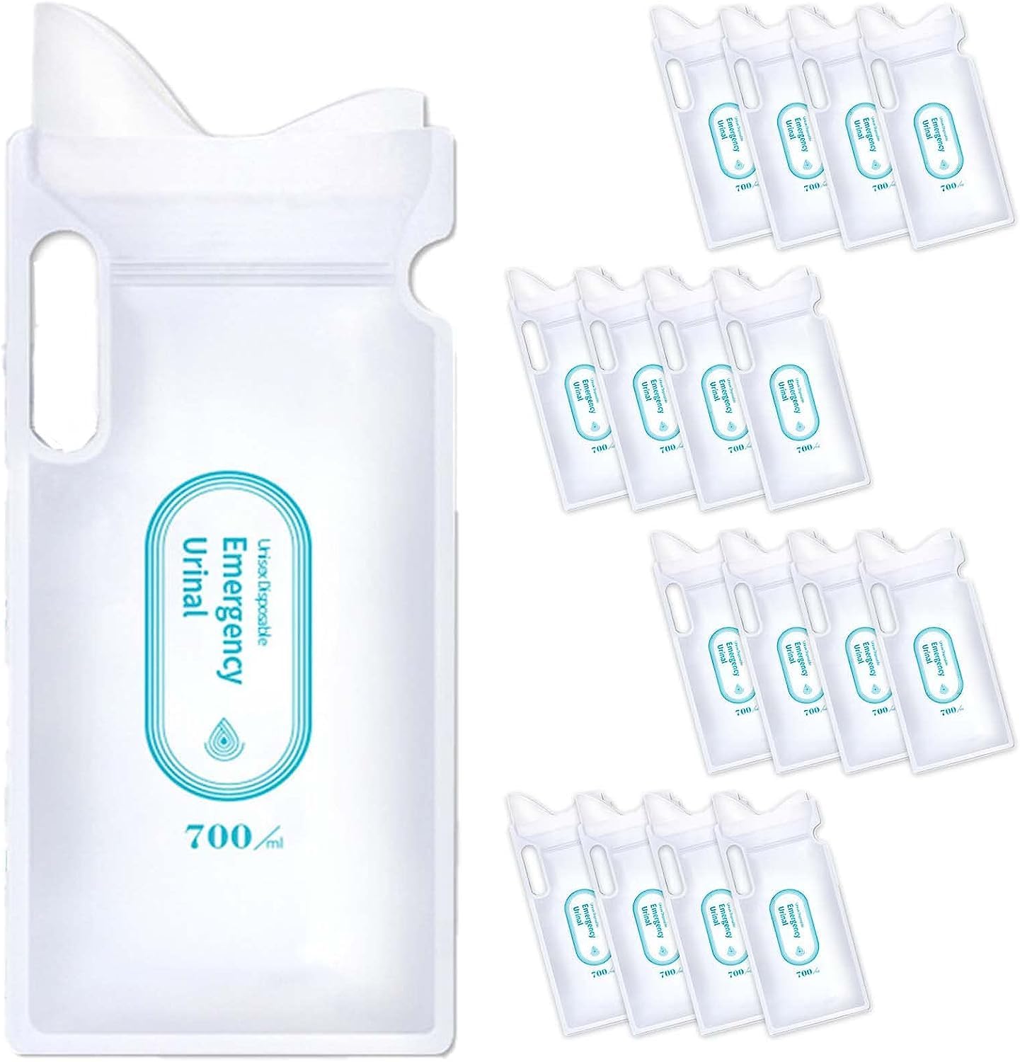 Disposable Urine Bags,700ml Emergency Disposable, Camping Pee Bags Unisex Urine Bag Disposable Portable, Vomit Bag for Travel Camping Emergency and Traffic Jam for Male/Female,Kids,Patient