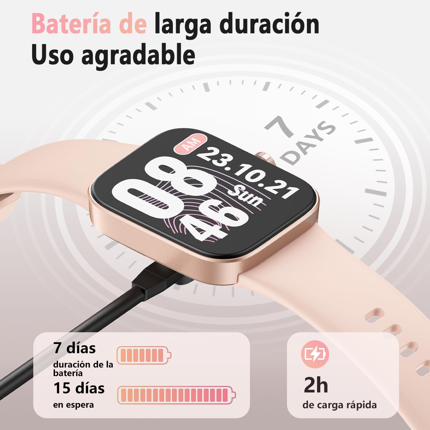 ASWEE Smartwatch, 1.85'' Schermo Orologio Smartwatch Uomo Donna con Chiamata e Risposta Vivavoce, Smart Watch con Contapassi, Cardiofrequenzimetro da Polso, 200+ modalità Sportive per Android iOS