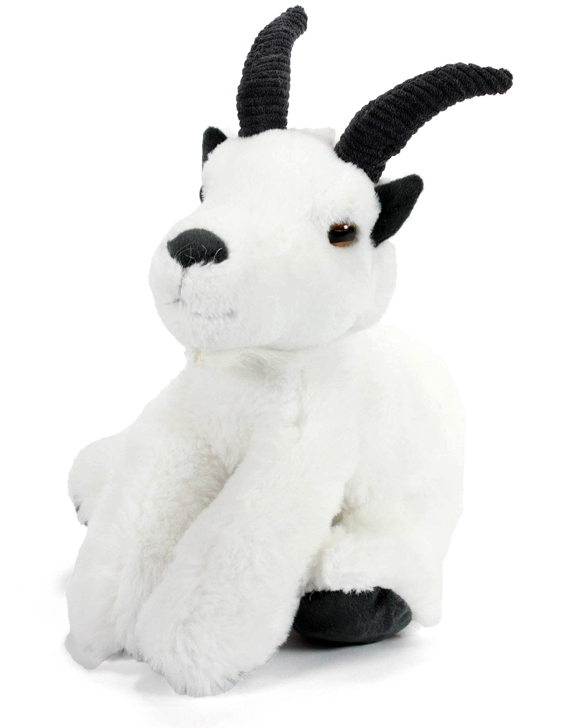 The Petting Zoo Mountain Goat Stuffed Animal Plushie, Gifts for Kids, Wild Onez Wildlife Animals, Goat Plush Toy 9 inches