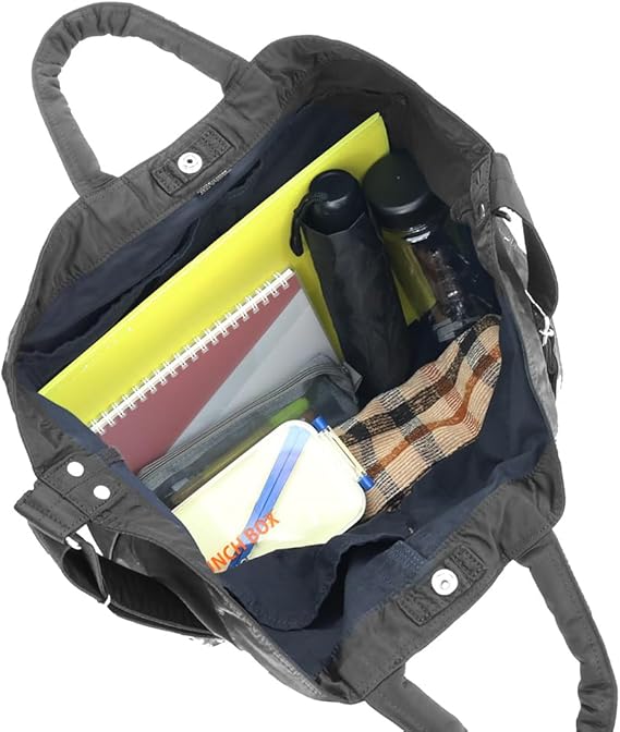 【極美品】 PORTER MILE 2way ナイロントート ハンドバッグ 黒 Amazon | [ポーター] マイル 2WAYトートバッグ(L) 754-15107
