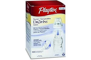 Playtex 4oz Drop-in Liners for Nurser Bottles, Single-Use Nursing System