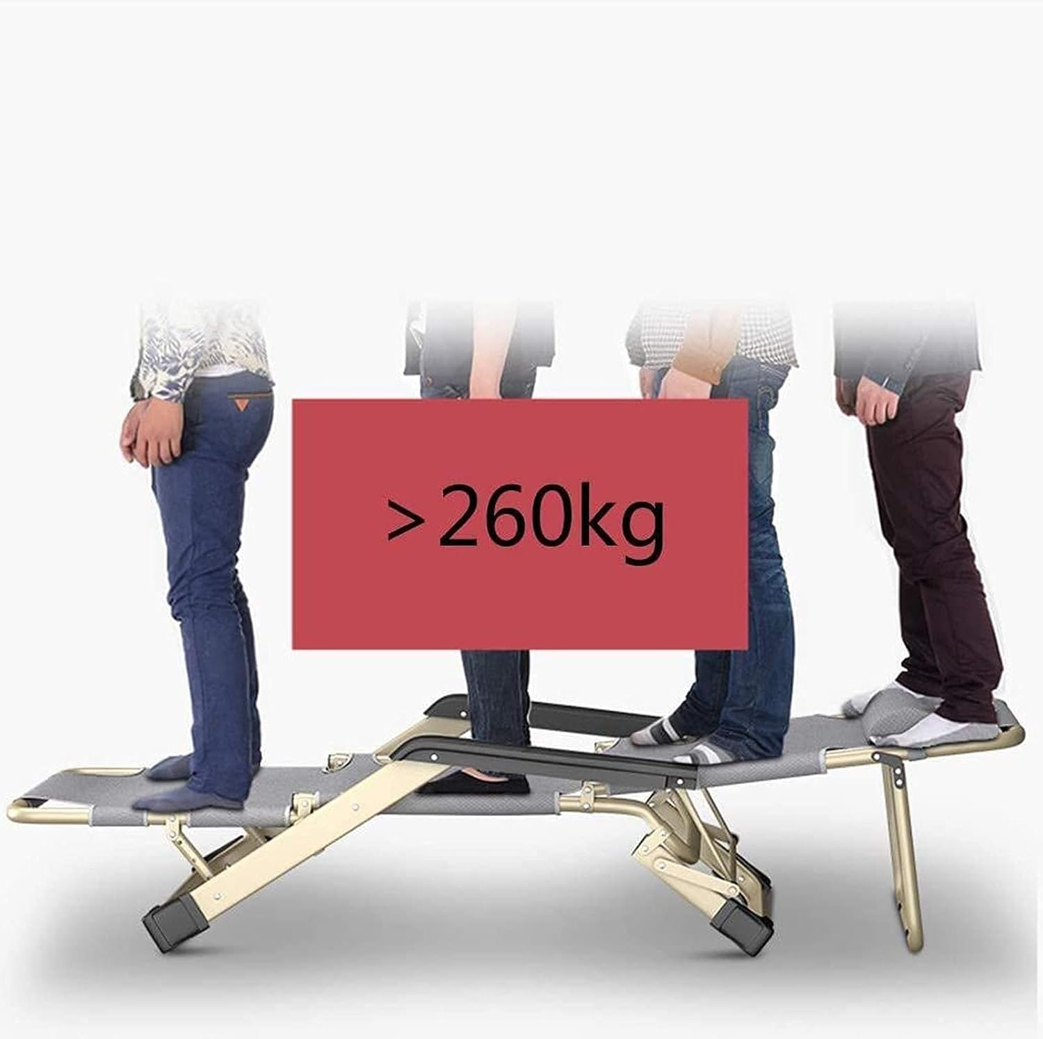 JATIBOSH Reclining Chair Folding Zero Gravity Lounge Chair Oversize XL, Deck Chairs Cotton Cushion for Garden Outdoor Patio Sun Loungers Bed Recliner Loading Up to 300Kg with Head Pillow(Bl