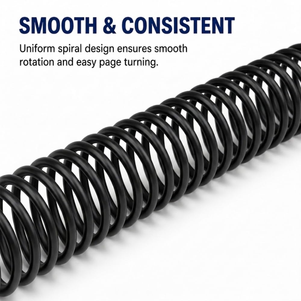 Spotink Heavy Quality Spiral Binding Ring Black (25MM) 3