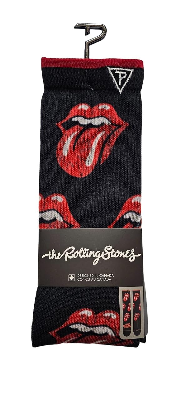 PERRI'S SOCKS THE ROLLING STONES ALLOVER DISTRESSED TONGUES DYE SUB