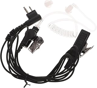 KICHOUSE Fone De Ouvido Walkie Talkie Fone De Ouvido Micrófonos Inalámbricos Rádio 2 Vias Microfone Fone De Ouvido Fone De Ouvido Para Rádio Segurança Fone De Ouvido Para Walkie-Talkie