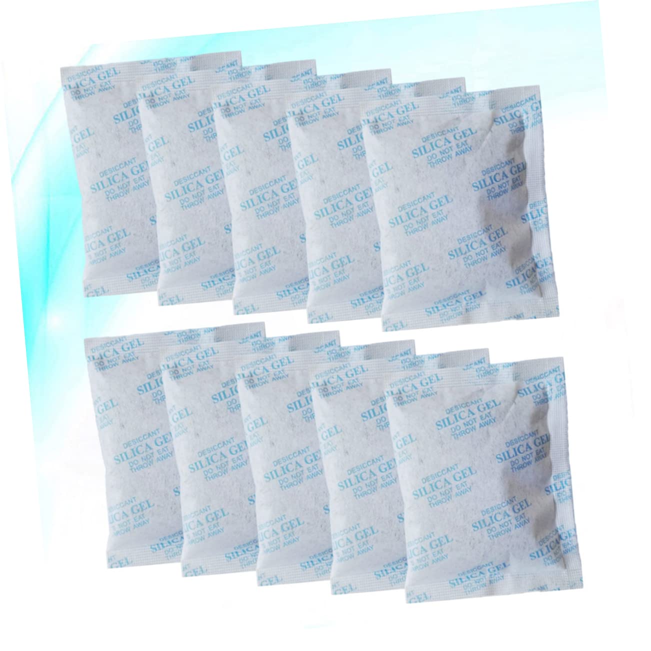 POPETPOP Lot de 100 Sachets de Gel Déshydratant 10g Absorbeur D'humidité en Tissu Non Tissé Bleu pour Vêtements et Placard Protection Contre la Corrosion la Moisissure
