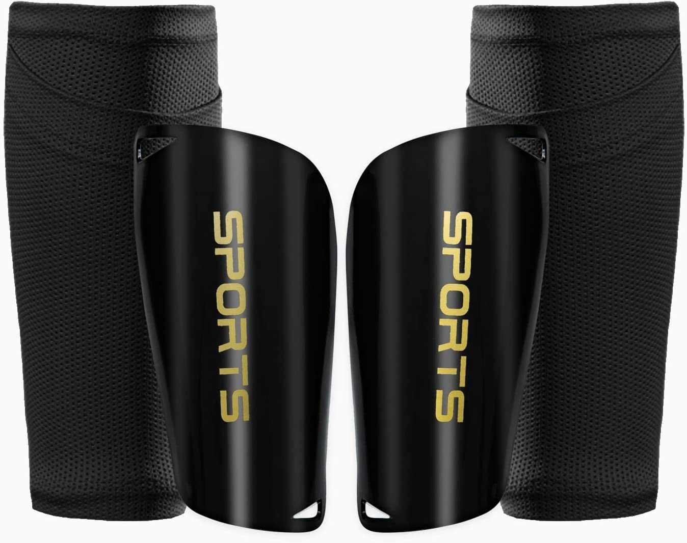 Espinilleras de Fútbol con Calcetines Antideslizantes - Protección Ergonómica para Todos los Edades