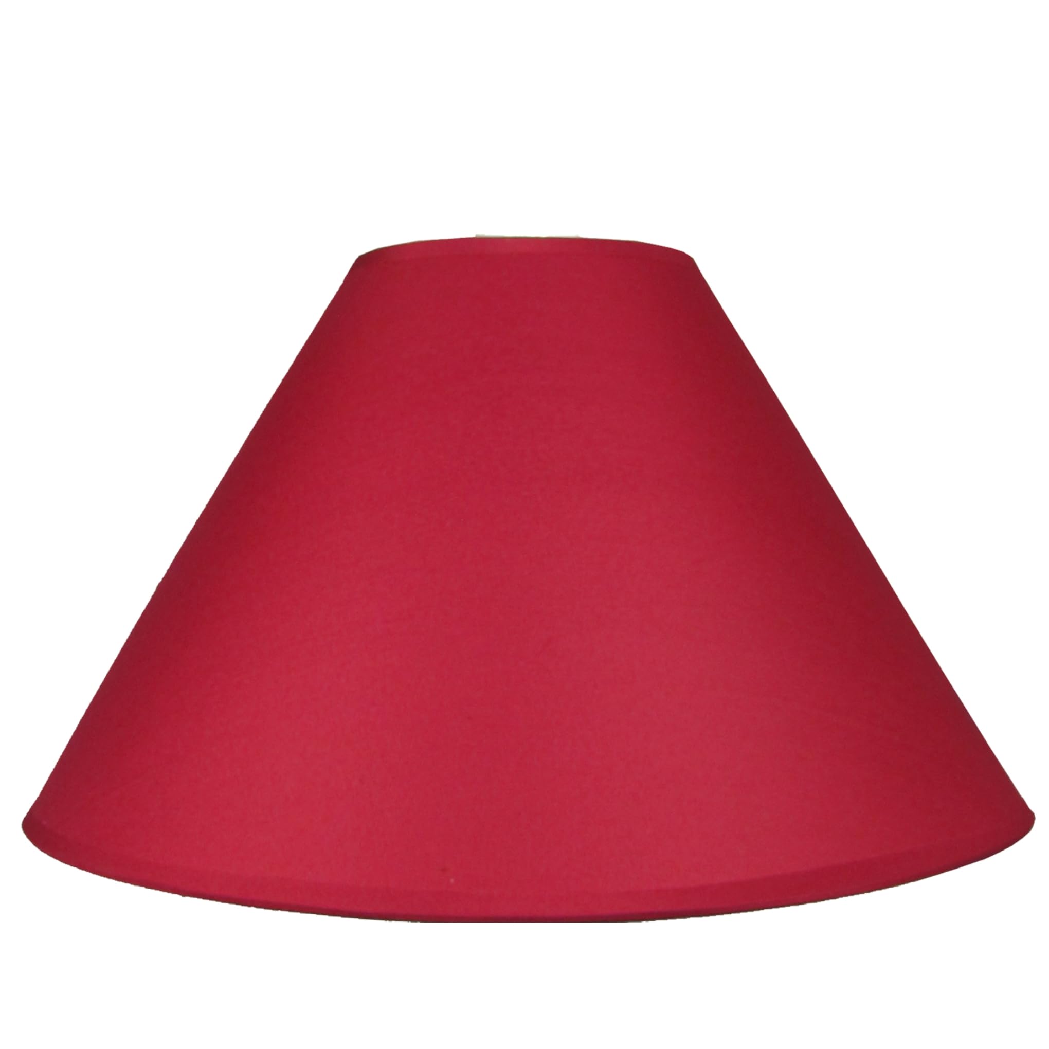 Empire Cotton Coolie Lamp Shades for Table Lamps and Pendant Ceiling Lights - 30cm Dia Cream (Burgundy)