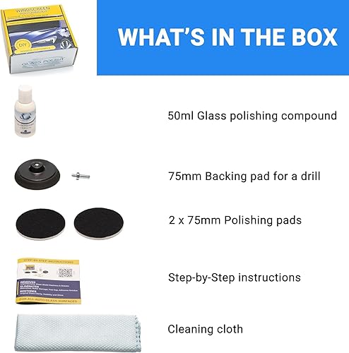 Miniatura 6 de Kit para pulir vidrios para todos tipo de vidrio y parabrisas.