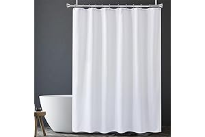 Amazer Weighted Shower Curtain Liner for Walk-in Showers