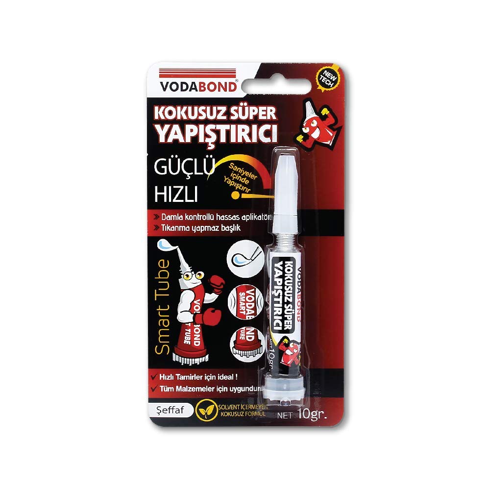 Vodabond 53.05.005 Hızlı Yapıştırıcı, 10g, Kokusuz, Şeffaf