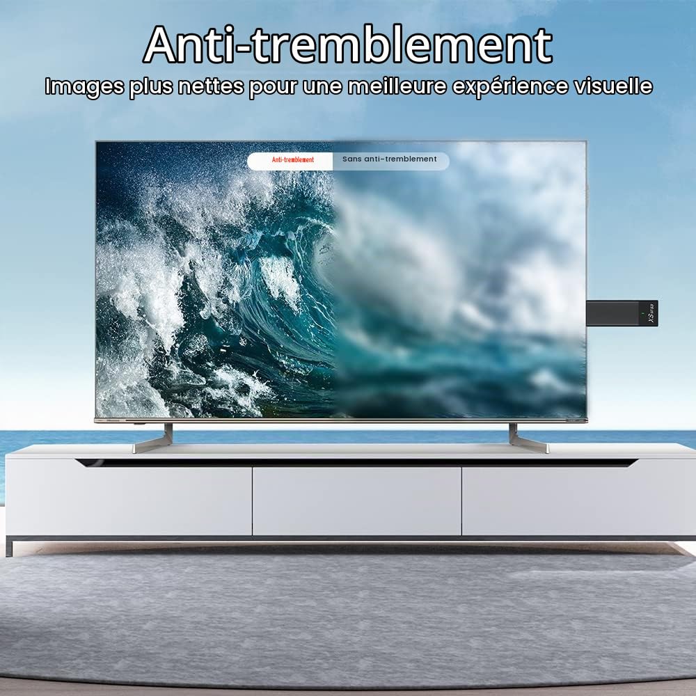 Jemora TV Stick pour Android 10.0 Smart TV Box Streaming Media Player Streaming Stick 4K Prise en Charge HDR avec télécommande (1 Go de RAM + 8 Go de ROM)