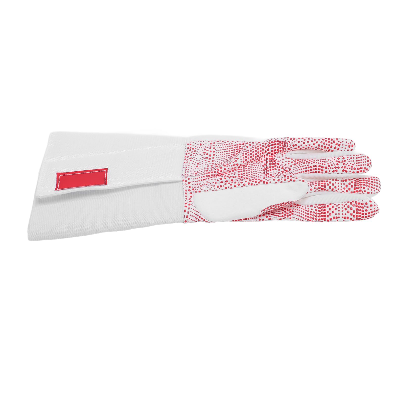Guanto antiscivolo in pelle con design a pois in plastica completa per allenamento Epee per adulti versione destra