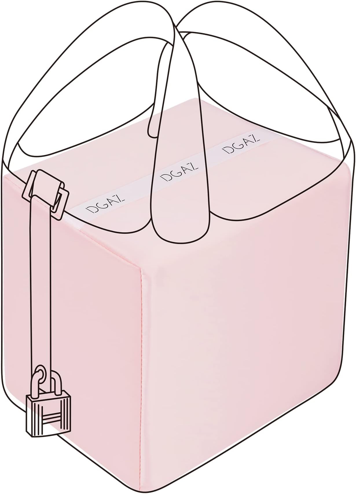 DGAZDGAZ Purse Pillow Shaper Insert,Luxury Handbag Tote Shapers, Memory Foam- Fits picotin18/22Bags (Pink,PC18)