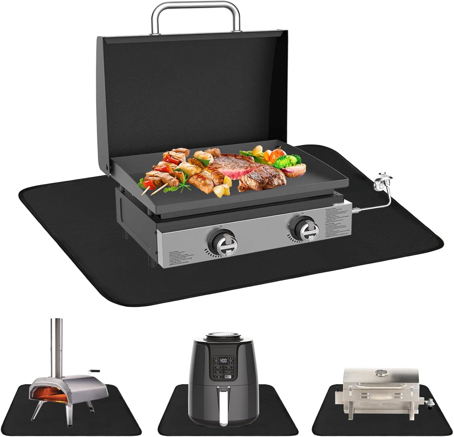 24x31in Heat Resistant Grill Mats for Outdoor Grill 17in