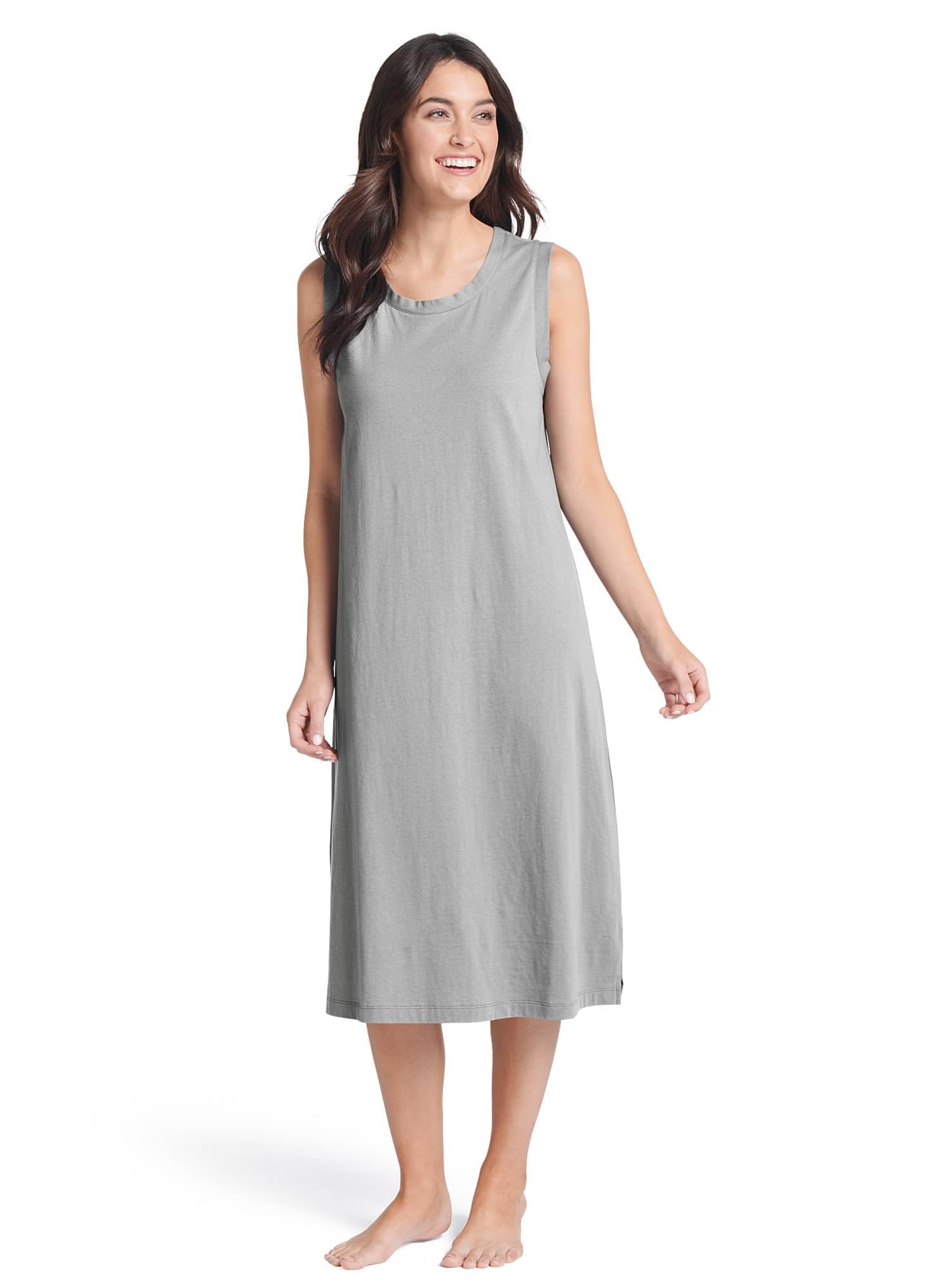 chinese dress ladies Jockey Women's Cotton A-Line Mini Night Dress (RX25_Blush Assorted  Prints_L)(color may vary)