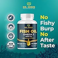 Vista 3 de Aceite de pescado Omega 3, sin eructos a pescado, 150 cápsulas blandas, sin OMG, fabricado en los Estados Unidos