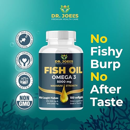 Miniatura 3 de Aceite de pescado Omega 3, sin eructos a pescado, 150 cápsulas blandas, sin OMG, fabricado en los Estados Unidos