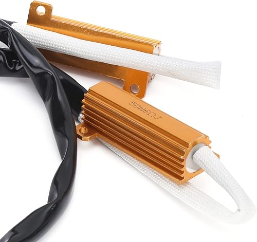 Miniatura 7 de Fydun - Resistencia de carga, 2 unidades de 50 W, 6 , H13 9008, parpadeante de advertencia, cancelador de errores, decodificador LED para luz de