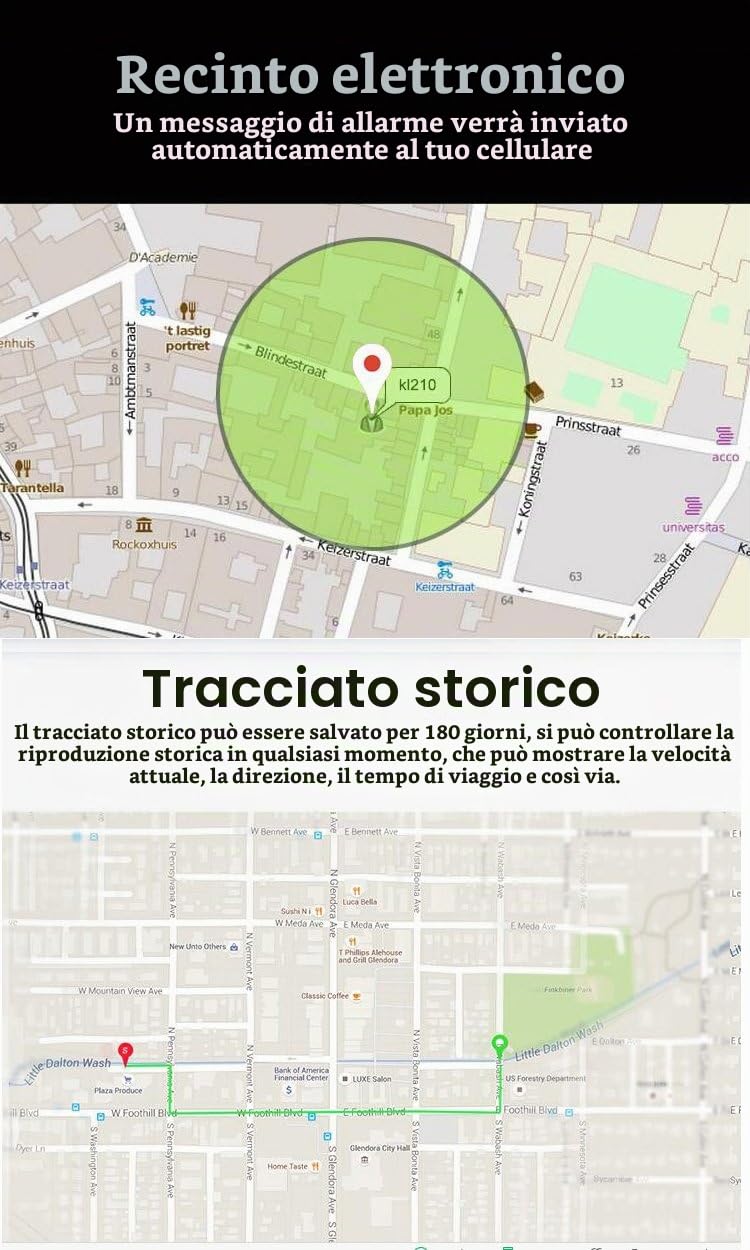TKMARS Mini Localizzatore GPS con App GPS Tracker per Auto Moto Bambini Anziani Senza Abbonamento 1500mAh Magnetico Antifurto Posizione in Tempo Reale