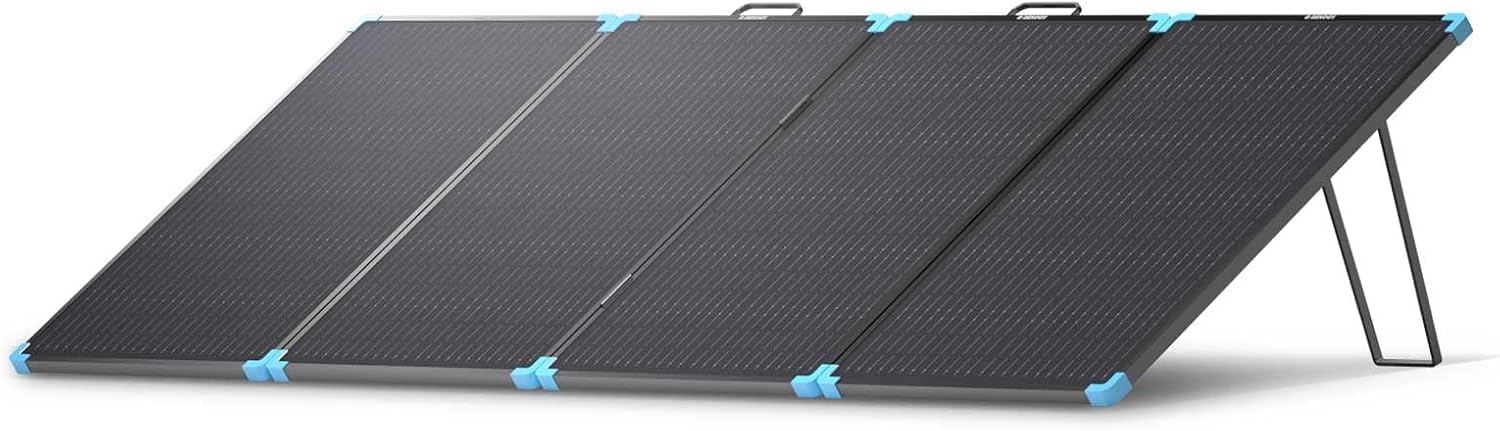 Panel solar de 220 W Renogy Light Suitcase portátil para baterías de RV y sistemas campistas
