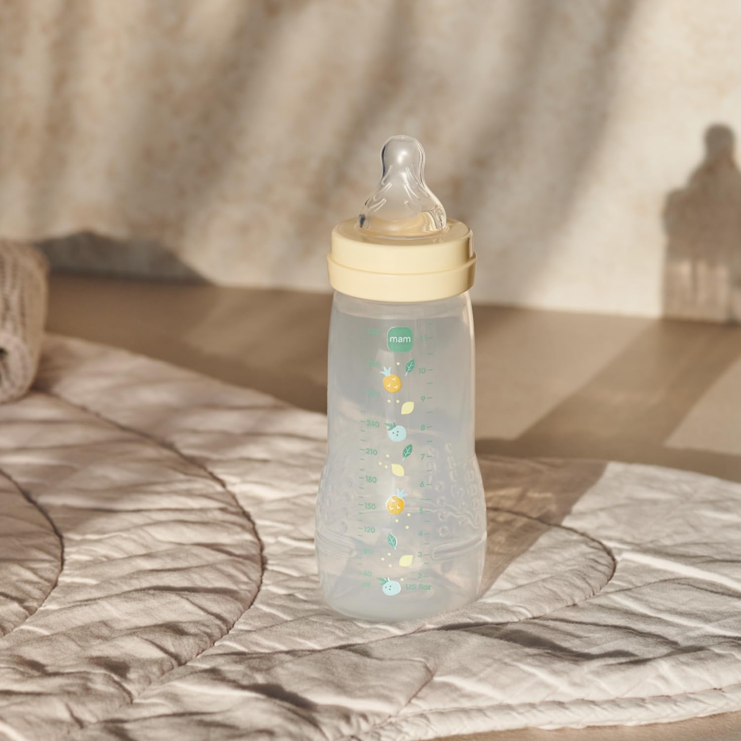 MAM Easy Active 6 mesi in più colore bacche + perla (confezione da 2 x 330 ml) - con ciuccio in silicone a flusso X velocità ultra veloce - per bambini con chiusura ermetica