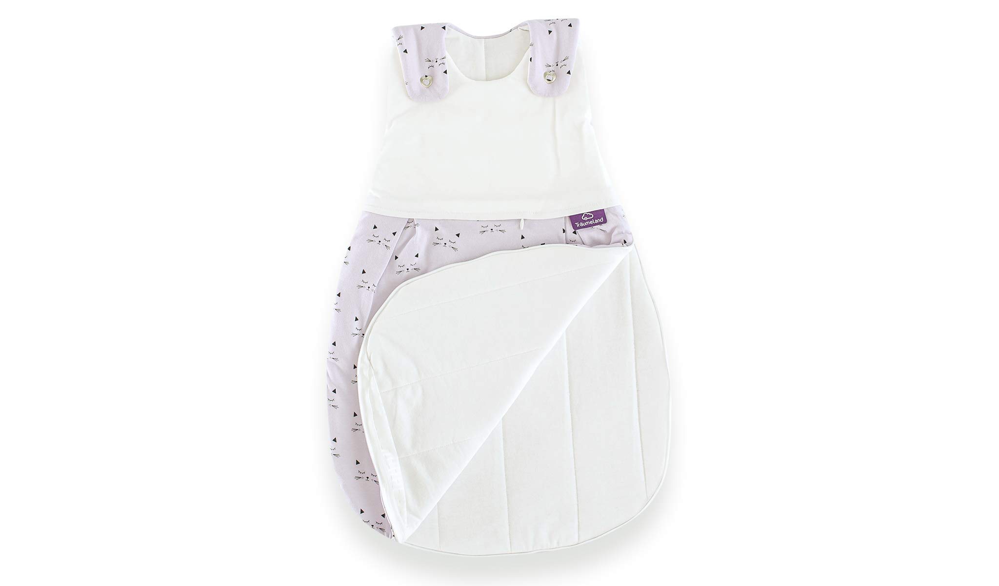 Träumeland s0102453 Saco de dormir Juego liebmich schmuse gato 3 piezas 56/62, multicolor