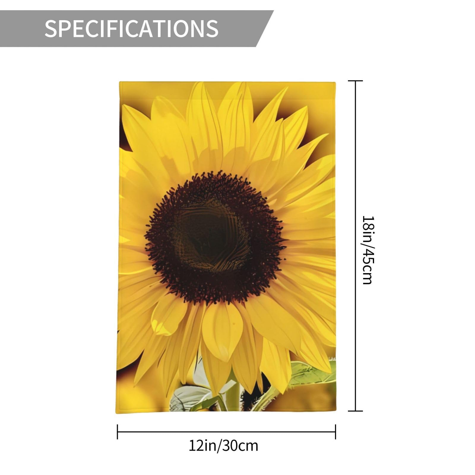 ARGOOFG Sommer-Flagge Mit Blumenmuster - 30,5x45,7 Cm, Doppelseitig, Wetterfest, Für Garten & Veranda