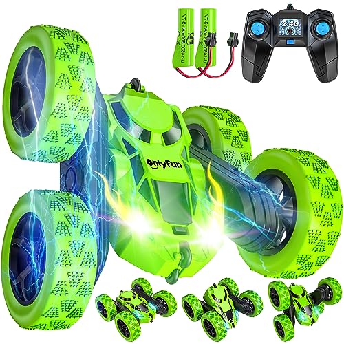 Coche Teledirigido,2.4GHz Coche RC Acrobacia Rotación Volteo de 360 Grados,4WD Coche de Juguetes Niños 4 5 6 7 8 9 10...