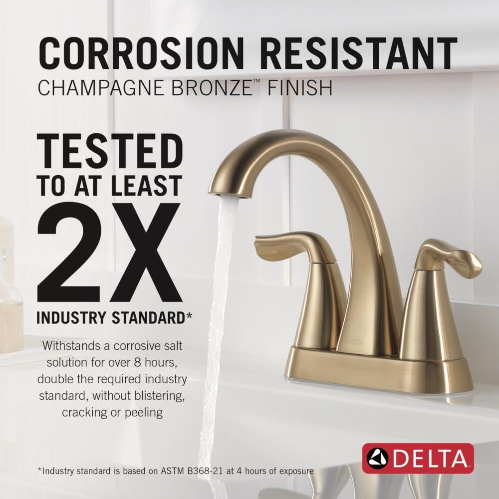 Delta Faucet 25840LF-CZ Arvo Centerset, Champagne Bronze - Image 2