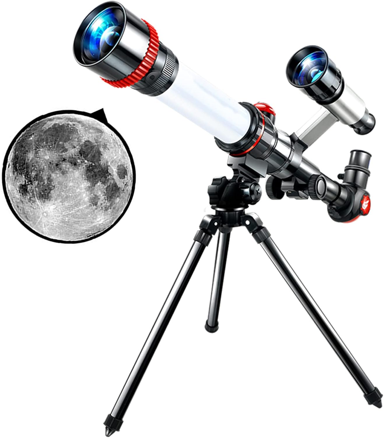 Children Monocular Telescope, Astronomical Stargazing Telescope, with Tripod Use for Science Experiment Simulate, Camping