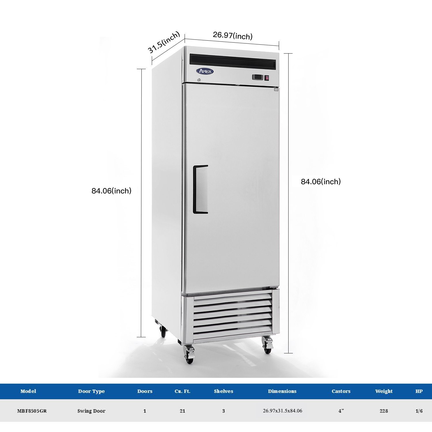 Amazon.com: Atosa Commercial Restaurant Kitchen MBF8505GR