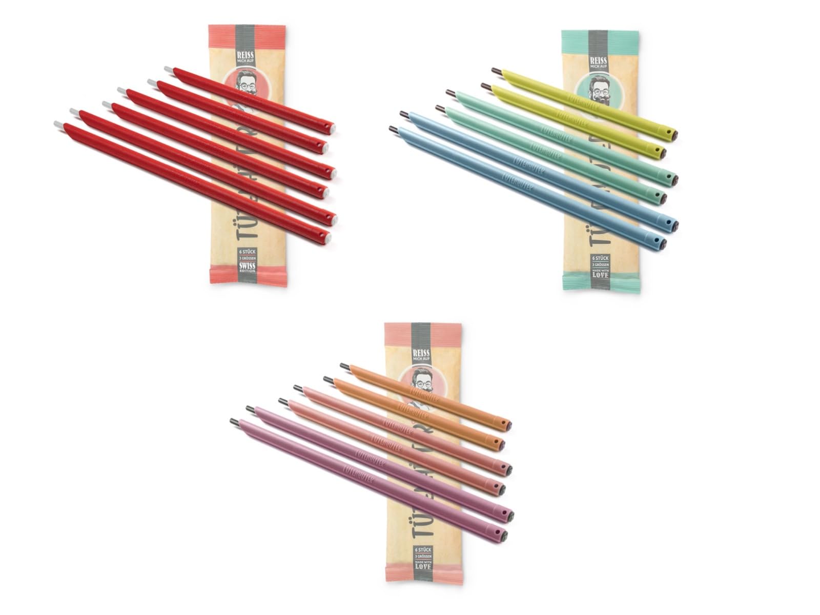Sacchetti originali per la chiusura dei sacchetti, impermeabili, ermetici, anticongelamento, per alimenti (2 set da 6 pezzi (12 sacchetti insieme)
