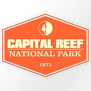 CafePress Capital Reef NP 3 Medium Die Cut Sticker, 5.75" x 5.75" Clear