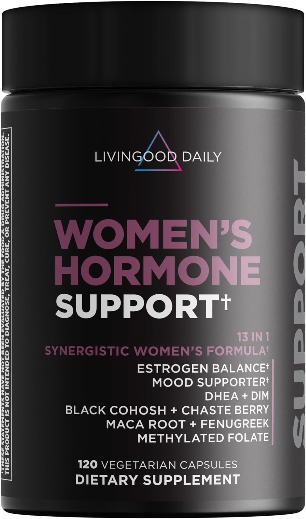 Livingood Daily Women's Hormone Supplement, Menopause Support, 120 Capsules