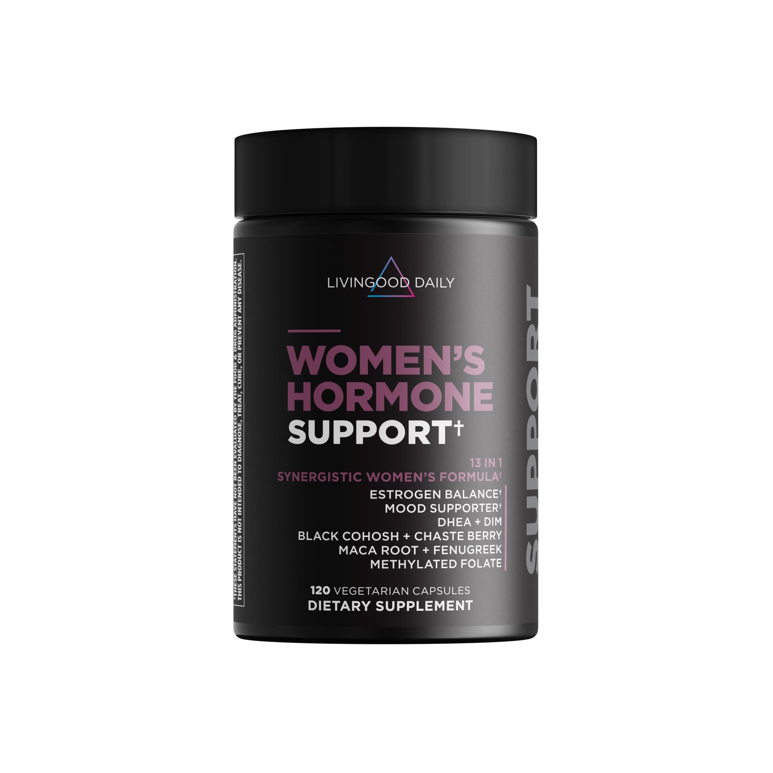 Livingood Daily Women's Hormone Supplement, Menopause Support, 120 Capsules
