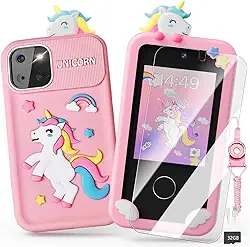 Capa de silicone desenho animado Máquina aprendizado celular infantil educacional com música fotos câmera reprodutor vídeo jogos histórias gravação vo