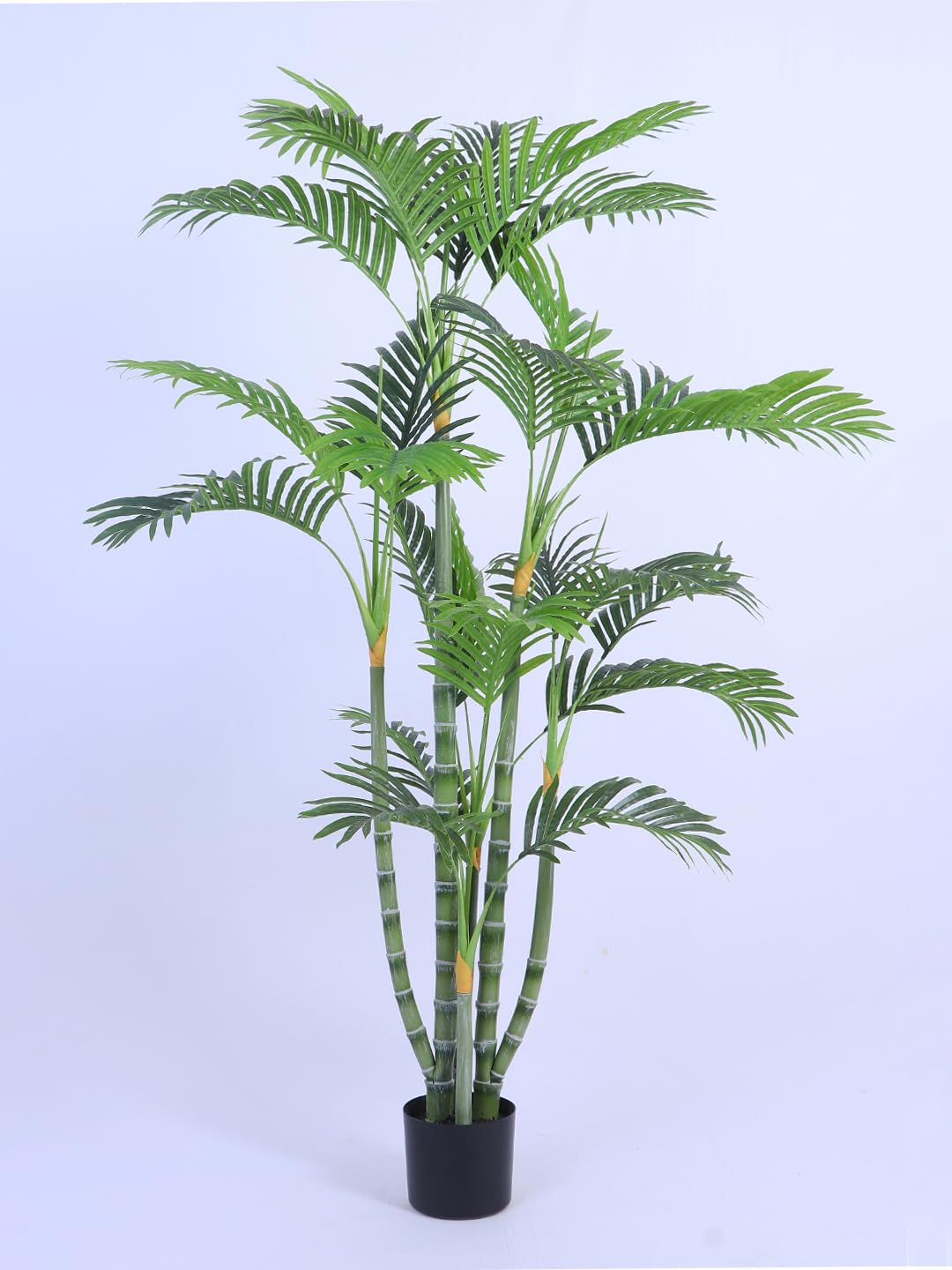 Artificial Areca Palm Plant with Pot 150 cm | Realistic Green Leaves, Maintenance-Free, Indoor & Outdoor Use, 5 Feet Tall, Faux Palm Tree-image-31