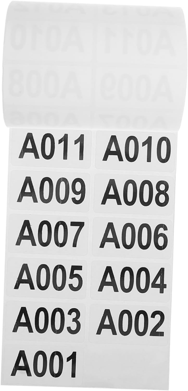 1roll Labels for Storage Bins Inventory Stickers Sequential System High Adhesive Strength