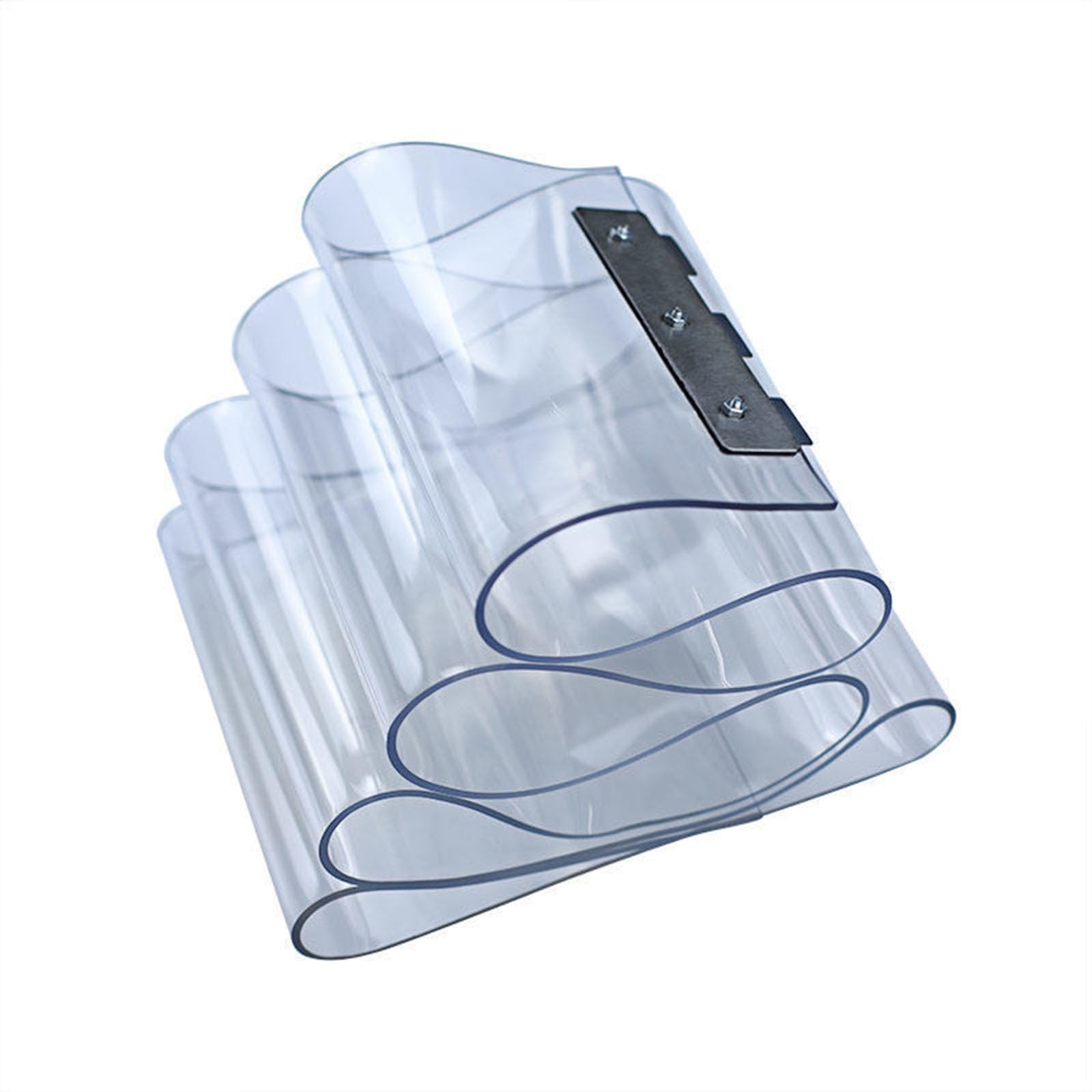 Plastic Door Curtain Windproof Thicken PVC Strip Door Suitable for Supermarkets and Shopping Malls(0.75x1.9m)