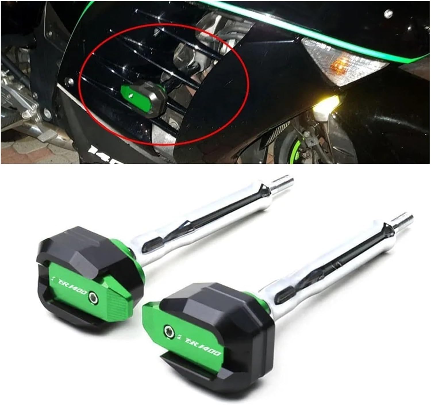 Motorcycle Falling Protection Frame Slider Guard Crash Protector for KAW&ASAKI for Ni&nja GTR1400 GTR 1400 ZX14R 1400 ZZR1400 Falling Protections