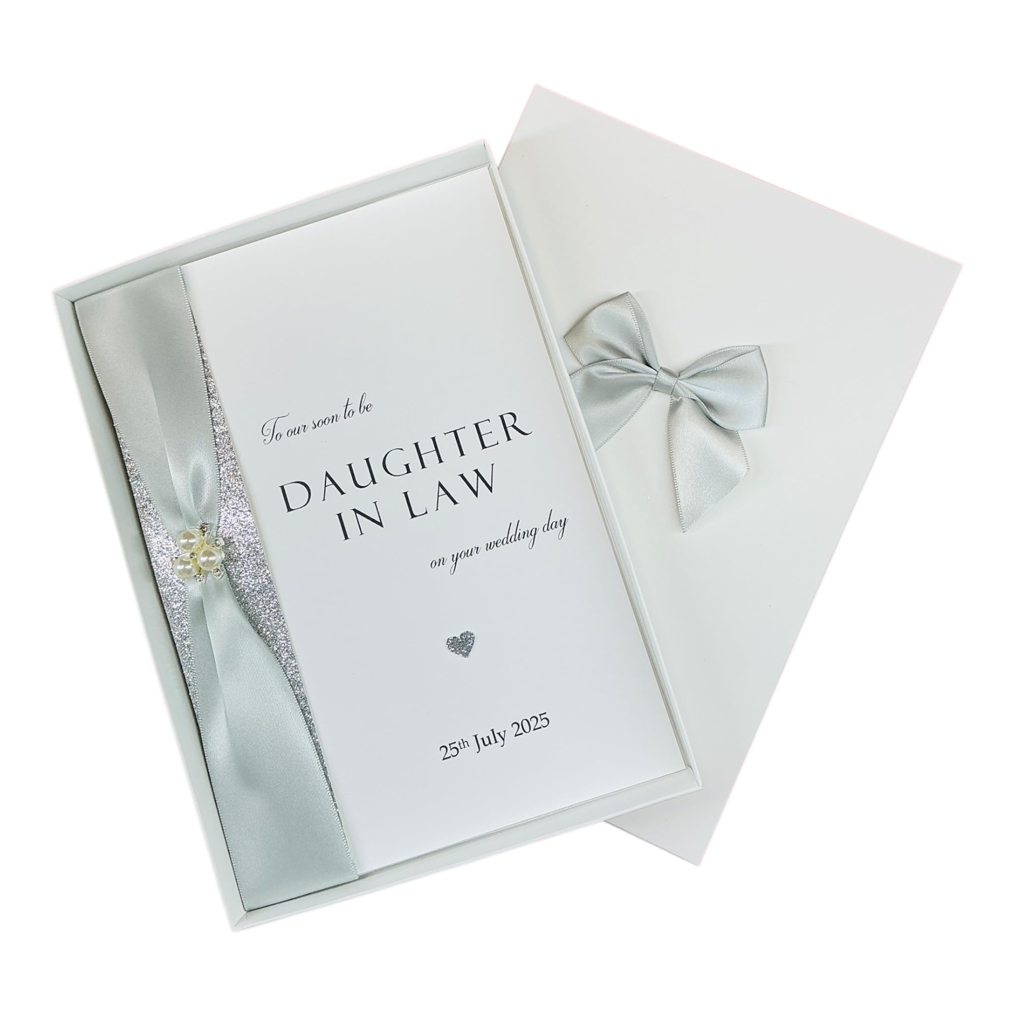 To Our Soon To Be Daughter In Law Wedding Day Card - Personalised Luxury Greeting Card Invitation Gift - A5 Card - 20 Colours to Choose - Various Wedding Roles To Select (Daughter In Law)