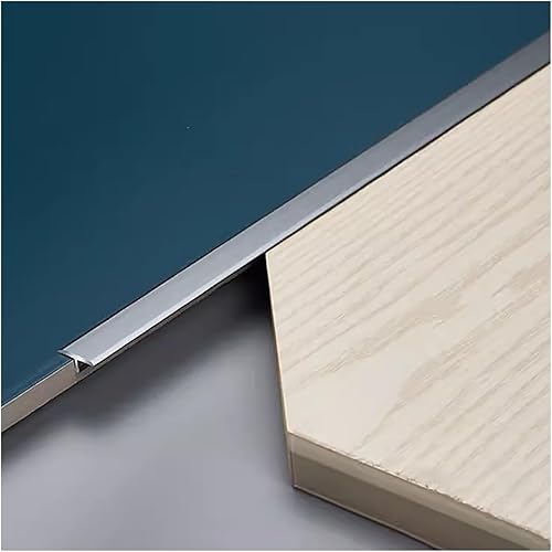 Vista 10 de 35inch Long Aluminum Transition Strip, 1mm Thick T Molding Doorways Floor Transitions Edge Trim,Door Thresholds Edge Trim for Door Threshold and