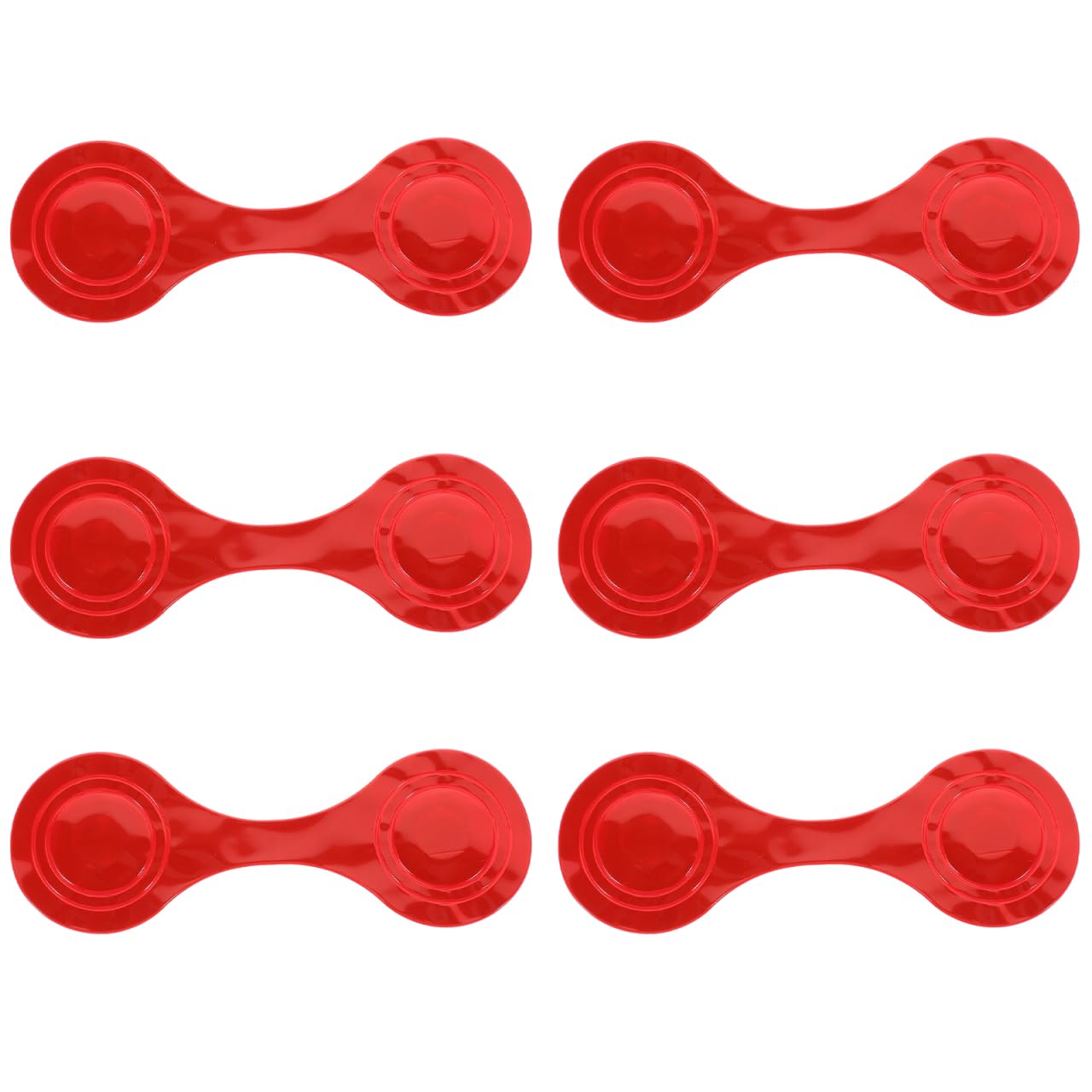 Amazon.co.jp: iplusmile 6個 反射マグネットクリップ 反射板 レッド