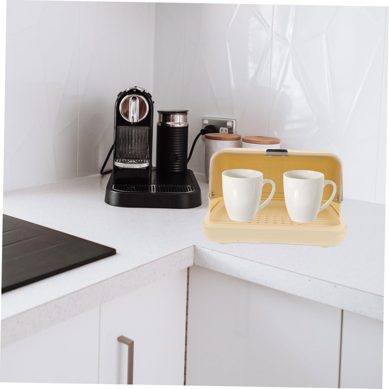 iplusmile Tassenhalter Für Theke Abtropfgestell Für Becher Organizer Für Kaffeezubehör Aufbewahrungsbehälter Für Porzellan Platzsparendes Design Für Schreibtisch
