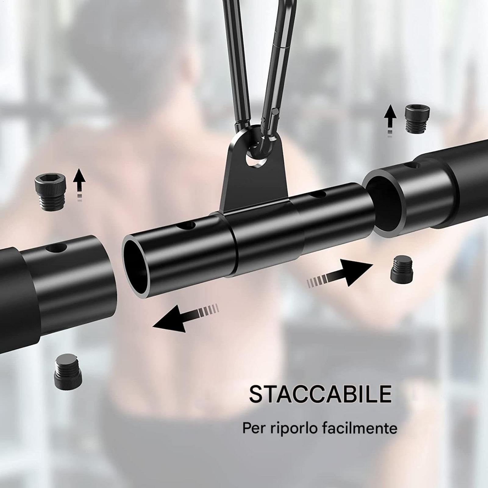 Barra a discesa LAT, TRICEP POLL DOWN ALLEDMENT Barra di tricipite 31 | per palestra domestici per interni o esterni, allenamento, allenamento
