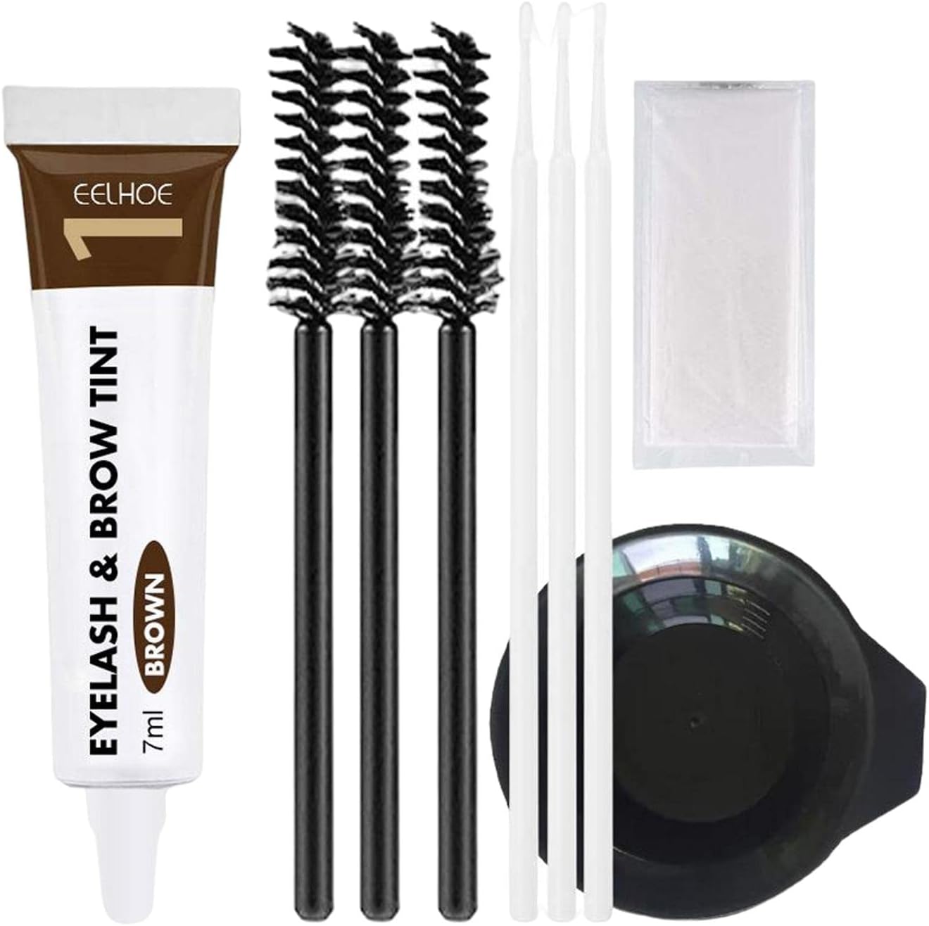 CALANDIS® Professional Eyelash Eyebrow Dye Tint Gel Oil Proof Eyebrow Tinting Kit Dark Brown
