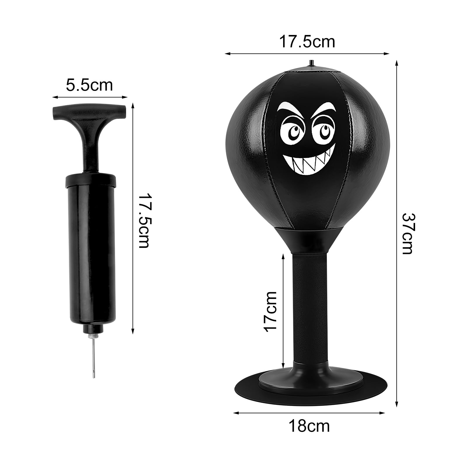 Sacco Da Boxe Da Tavolo, Desktop Punching Bag Palla Punchingball Tisch Sacco da boxe da scrivania Con Ventosa sulla scrivania per adulti bambini palla da boxe