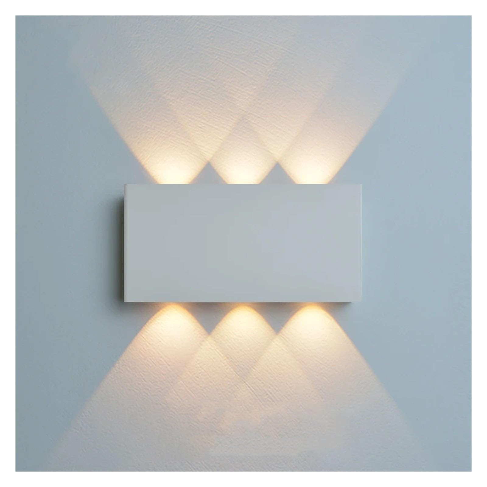 Minimalistyczna lampa ścienna LED z funkcją ładowania, 4000 mAh, dotykowa, trójkolorowa, bezprzewodowa, do dekoracji wnętrz, lampka nocna, korytarz, sypialnia(WA806B-White)